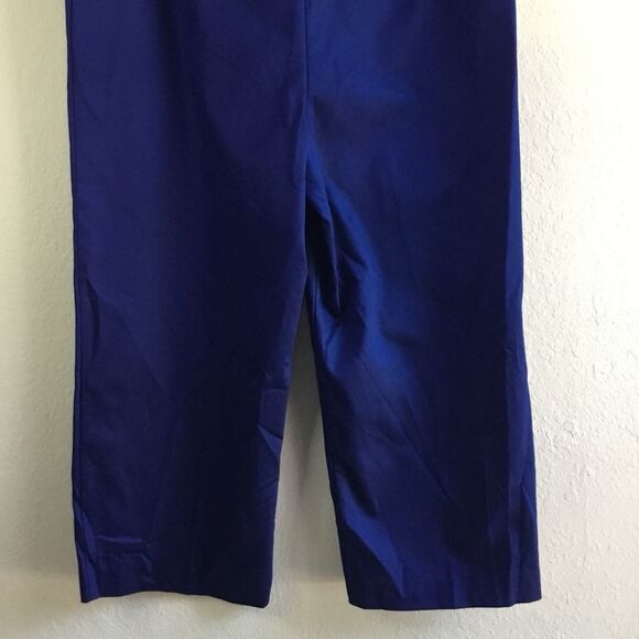 NWT East 5th Secretly Slender Slimming Cropped Wide Leg Pants Viking Blue Sz 10 - Picture 4 of 8
